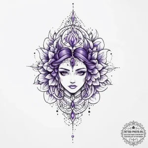 Tattoo sketch purple - эскиз тату (№1756502318_0, 29.08.2025 21:18) — tattoo-photo.ru