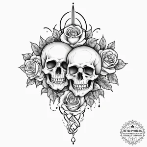 Tattoo sketch hands with a knot, tattoo drawi... - эскиз тату (№1756502522_0, 29.08.2025 21:22) — tattoo-photo.ru