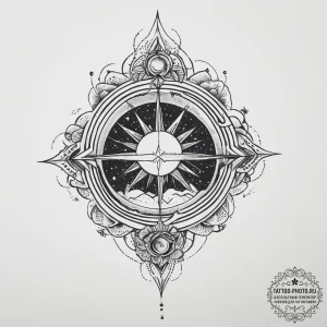 Tattoo sketch cosmic fable, concept art for t... - эскиз тату (№1756509735_0, 29.08.2025 23:22) — tattoo-photo.ru