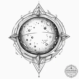 Tattoo sketch cosmic sphere, tattoo drawing o... - эскиз тату (№1756510928_0, 29.08.2025 23:42) — tattoo-photo.ru