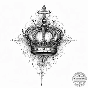 Tattoo sketch crown, tattoo drawing outline,... - эскиз тату (№1756511928_0, 29.08.2025 23:58) — tattoo-photo.ru