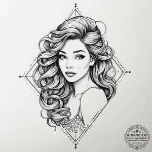 Tattoo sketch mermaid tattoo, tattoo sketch d... - эскиз тату (№1756513337_0, 30.08.2025 00:22) — tattoo-photo.ru