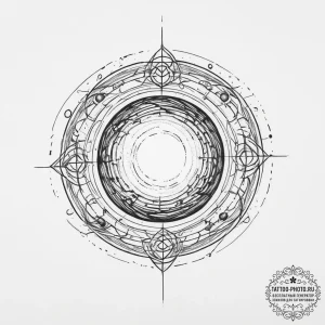 Tattoo sketch divine sphere, tattoo flash she... - эскиз тату (№1756517387_0, 30.08.2025 01:29) — tattoo-photo.ru
