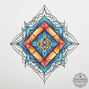 Tattoo sketch sacred geometry, tattoo sketch... - эскиз тату (№1756517584_0, 30.08.2025 01:33) — tattoo-photo.ru