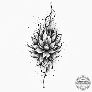 Tattoo sketch onyx, ink illustration for tatt... - эскиз тату (№1756517782_0, 30.08.2025 01:36) — tattoo-photo.ru