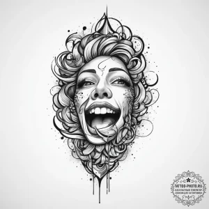 Tattoo sketch breath, artistic tattoo sketch,... - эскиз тату (№1756519582_0, 30.08.2025 02:06) — tattoo-photo.ru