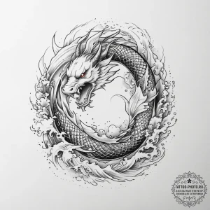 Tattoo sketch a symbolic animal, tattoo drawi... - эскиз тату (№1756532849_0, 30.08.2025 05:47) — tattoo-photo.ru