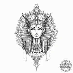 Tattoo sketch egyptian gods symbols - эскиз тату (№1756533243_0, 30.08.2025 05:54) — tattoo-photo.ru