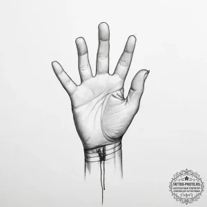 Tattoo sketch hands with a thread, tattoo dra... - эскиз тату (№1756542473_0, 30.08.2025 08:27) — tattoo-photo.ru