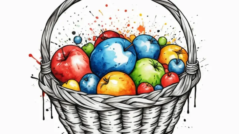 Tattoo sketch brownie basket, concept art for... - эскиз тату (№1756543454_0, 30.08.2025 08:44) — tattoo-photo.ru