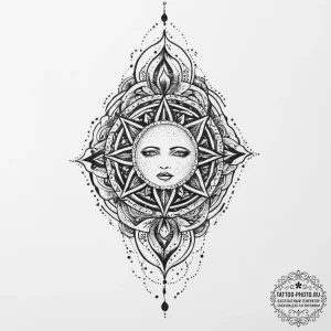 Tattoo sketch cosmic soul, tattoo line art, b… — эскиз тату (№1756552881_0, 30.08.2025 11:21) — tattoo-photo.ru