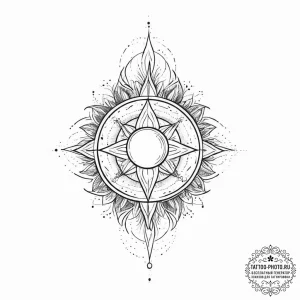 Tattoo sketch cosmic essence, ink illustratio… — эскиз тату (№1756554258_0, 30.08.2025 11:44) — tattoo-photo.ru