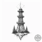 Tattoo sketch tower, tattoo sketch design, on… — эскиз тату (№1756554847_0, 30.08.2025 11:54) — tattoo-photo.ru