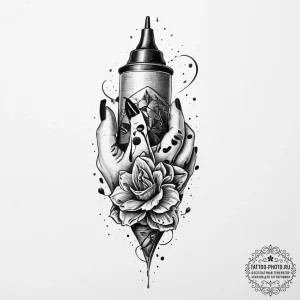 Tattoo sketch hand, tattoo sketch design, bla... - эскиз тату (№1756564851_0, 30.08.2025 14:40) — tattoo-photo.ru