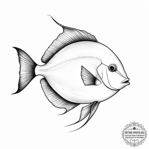 Tattoo sketch surgeonfish - эскиз тату (№1756568379_0, 30.08.2025 15:39) — tattoo-photo.ru