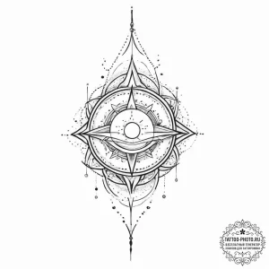 Tattoo sketch cosmic foundation, tattoo line... - эскиз тату (№1756569949_0, 30.08.2025 16:05) — tattoo-photo.ru