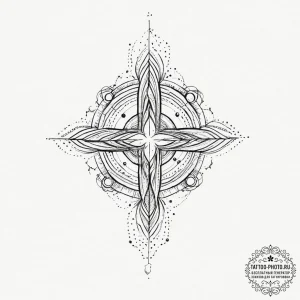 Tattoo sketch cosmic universe, tattoo line ar... - эскиз тату (№1756572891_0, 30.08.2025 16:54) — tattoo-photo.ru