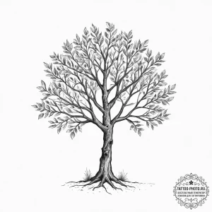 Tattoo sketch graphic дерево, tattoo line art... - эскиз тату (№1756573284_0, 30.08.2025 17:01) — tattoo-photo.ru