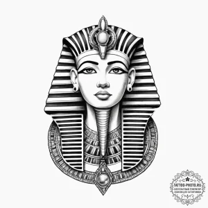 Tattoo sketch egyptian pharaoh, tattoo drawin... - эскиз тату (№1756573481_0, 30.08.2025 17:04) — tattoo-photo.ru