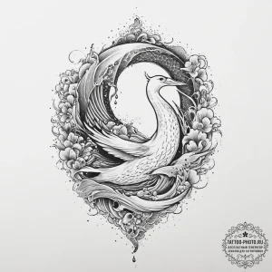 Tattoo sketch wandering albatross, tattoo ske... - эскиз тату (№1756577026_0, 30.08.2025 18:03) — tattoo-photo.ru