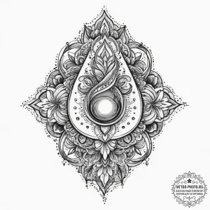Tattoo sketch spiritual representation, ink i... - эскиз тату (№1756577622_0, 30.08.2025 18:13) — tattoo-photo.ru