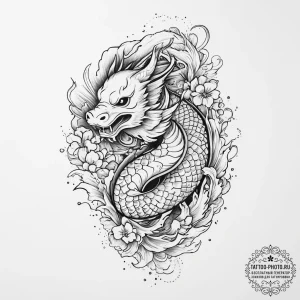 Tattoo sketch mythical tattoo, concept art fo... - эскиз тату (№1756578021_0, 30.08.2025 18:20) — tattoo-photo.ru