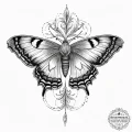 Tattoo sketch gypsy moth, artistic tattoo ske... - эскиз тату (№1756578217_0, 30.08.2025 18:23) — tattoo-photo.ru