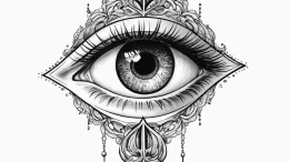 Tattoo sketch узор в виде глаза с слезой, art... - эскиз тату (№1756579219_0, 30.08.2025 18:40) — tattoo-photo.ru