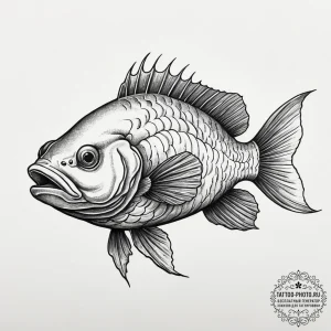 Tattoo sketch wolffish, artistic tattoo sketc... - эскиз тату (№1756582790_0, 30.08.2025 19:39) — tattoo-photo.ru