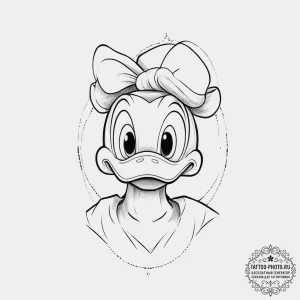 Tattoo sketch donald duck portrait, concept a... - эскиз тату (№1756583386_0, 30.08.2025 19:49) — tattoo-photo.ru