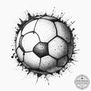 Tattoo sketch coach sports ball, artistic tat... - эскиз тату (№1756587194_0, 30.08.2025 20:53) — tattoo-photo.ru
