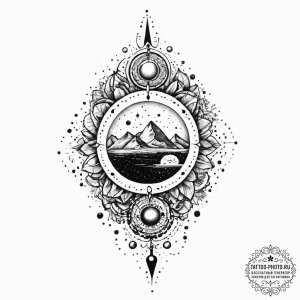 Tattoo sketch space, tattoo flash sheet desig... - эскиз тату (№1756591602_0, 30.08.2025 22:06) — tattoo-photo.ru