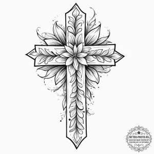 Tattoo sketch sage flower, tattoo sketch desi... - эскиз тату (№1756597045_0, 30.08.2025 23:37) — tattoo-photo.ru