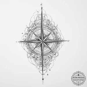 Tattoo sketch map with x - эскиз тату (№1756599853_0, 31.08.2025 00:24) — tattoo-photo.ru