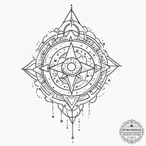 Tattoo sketch cosmic entity, tattoo flash she... - эскиз тату (№1756600061_0, 31.08.2025 00:27) — tattoo-photo.ru