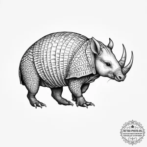 Tattoo sketch armadillo - эскиз тату (№1756600663_0, 31.08.2025 00:37) — tattoo-photo.ru