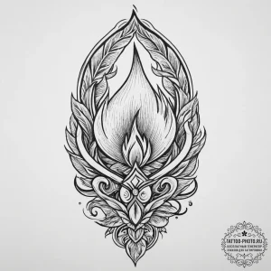 Tattoo sketch fire, tattoo drawing outline, o... - эскиз тату (№1756603700_0, 31.08.2025 01:28) — tattoo-photo.ru