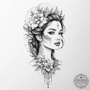 Tattoo sketch vibe - эскиз тату (№1756605509_0, 31.08.2025 01:58) — tattoo-photo.ru