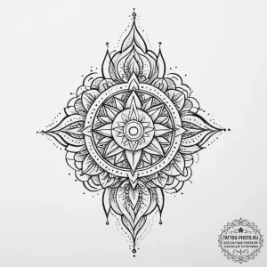 Tattoo sketch sacred teacher, artistic tattoo... - эскиз тату (№1756605716_0, 31.08.2025 02:01) — tattoo-photo.ru