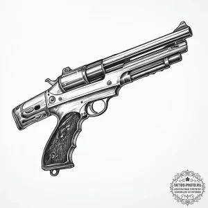 Tattoo sketch shotgun - эскиз тату (№1756607742_0, 31.08.2025 02:35) — tattoo-photo.ru
