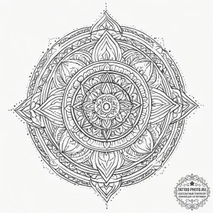 Tattoo sketch узор в виде туманности, tattoo... - эскиз тату (№1756614333_0, 31.08.2025 04:25) — tattoo-photo.ru