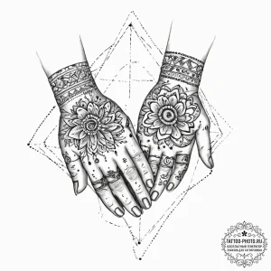 Tattoo sketch hands with a thread, tattoo lin... - эскиз тату (№1756616525_0, 31.08.2025 05:02) — tattoo-photo.ru