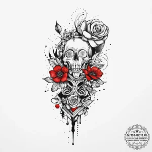 Tattoo sketch illusion, tattoo flash sheet de... - эскиз тату (№1756618122_0, 31.08.2025 05:28) — tattoo-photo.ru
