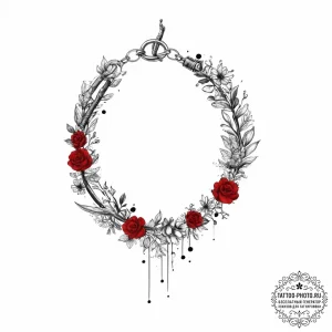 Tattoo sketch dainty bracelet tattoo, tattoo... - эскиз тату (№1756631879_0, 31.08.2025 09:17) — tattoo-photo.ru