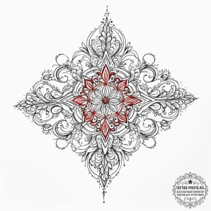 Tattoo sketch replica, tattoo line art, on a... - эскиз тату (№1756633100_0, 31.08.2025 09:38) — tattoo-photo.ru