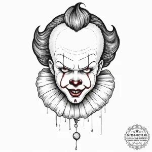 Tattoo sketch it pennywise balloon, tattoo dr... - эскиз тату (№1756636107_0, 31.08.2025 10:28) — tattoo-photo.ru