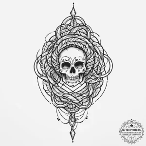 Tattoo sketch rope, tattoo sketch design, on... - эскиз тату (№1756637303_0, 31.08.2025 10:48) — tattoo-photo.ru