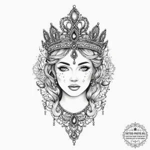 Tattoo sketch tiara tattoo, tattoo drawing ou... - эскиз тату (№1756639704_0, 31.08.2025 11:28) — tattoo-photo.ru
