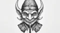 Tattoo sketch troll with a club, ink illustra... - эскиз тату (№1756645554_0, 31.08.2025 13:05) — tattoo-photo.ru