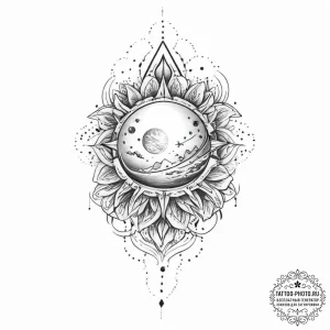 Tattoo sketch space - эскиз тату (№1756647760_0, 31.08.2025 13:42) — tattoo-photo.ru